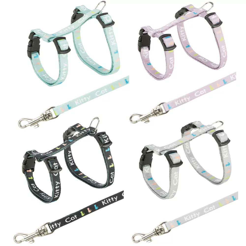 Katten Harnas met lijn – Met Kitty opdruk Gemengde kleuren
