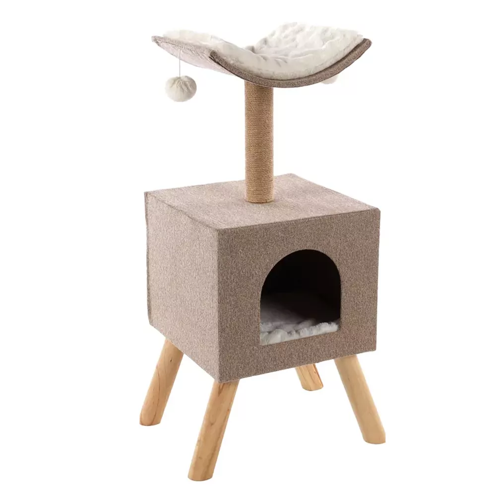 Krabpaal Scandi – Beige, Naturel & Wit