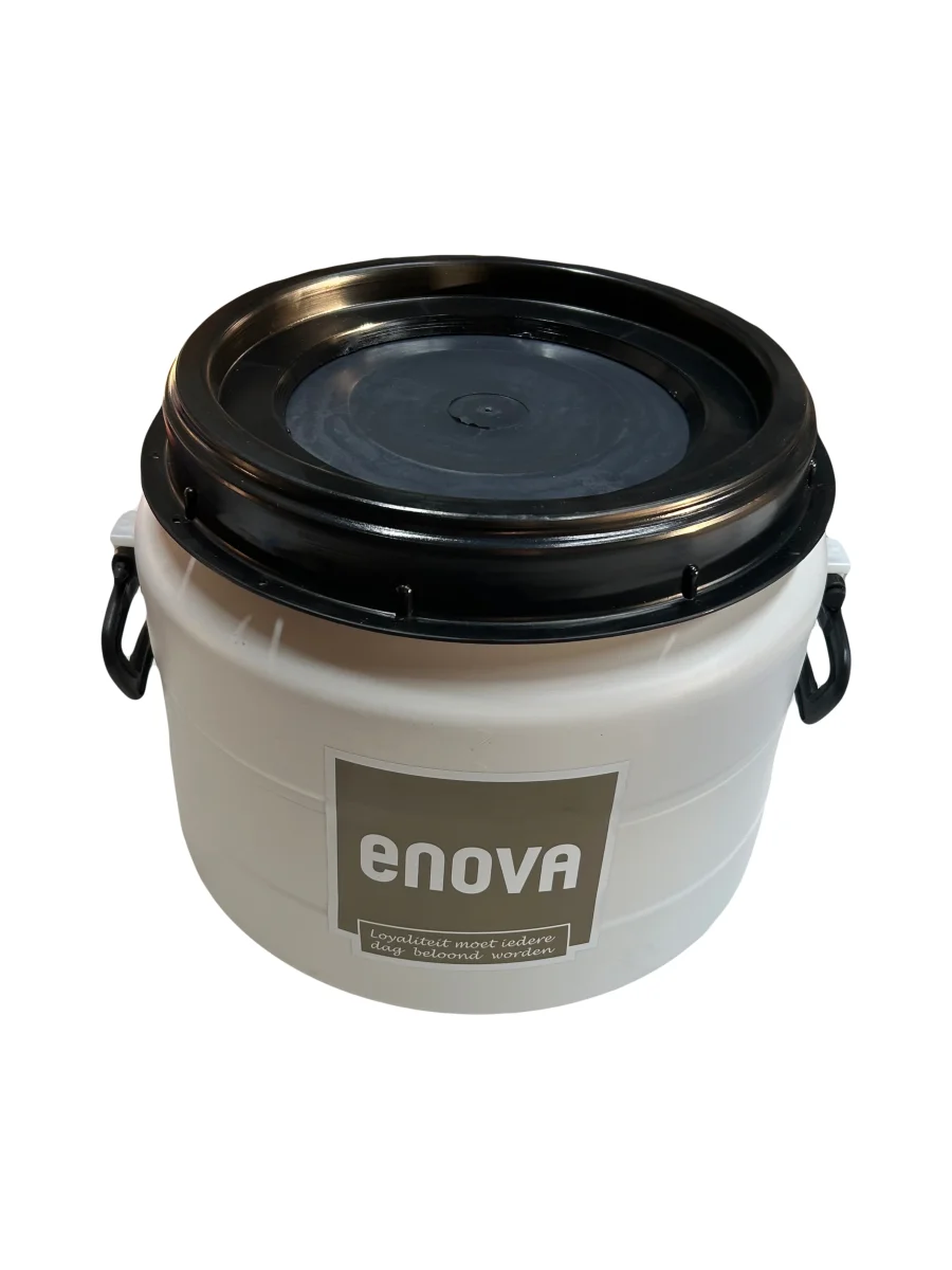 32 liter Voerton voor hondenbrokken met dubbele deksel