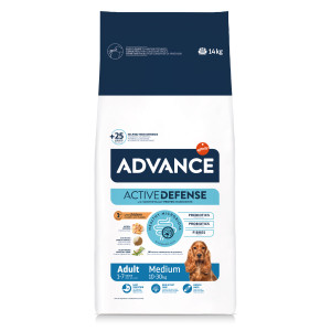 Advance Medium Adult met kip en rijst hondenvoer 2 x 14 kg