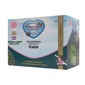 Renske Variatiebox Kate vers gestoomd natvoer hond (kuip) 2 trays (24 x 395 g)