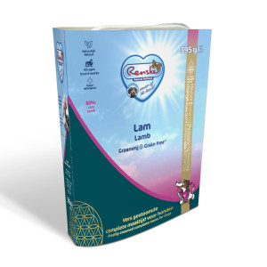 Renske Graanvrij vers gestoomd lam hypoallergeen natvoer hond (kuip) 2 trays (20 x 395 g)